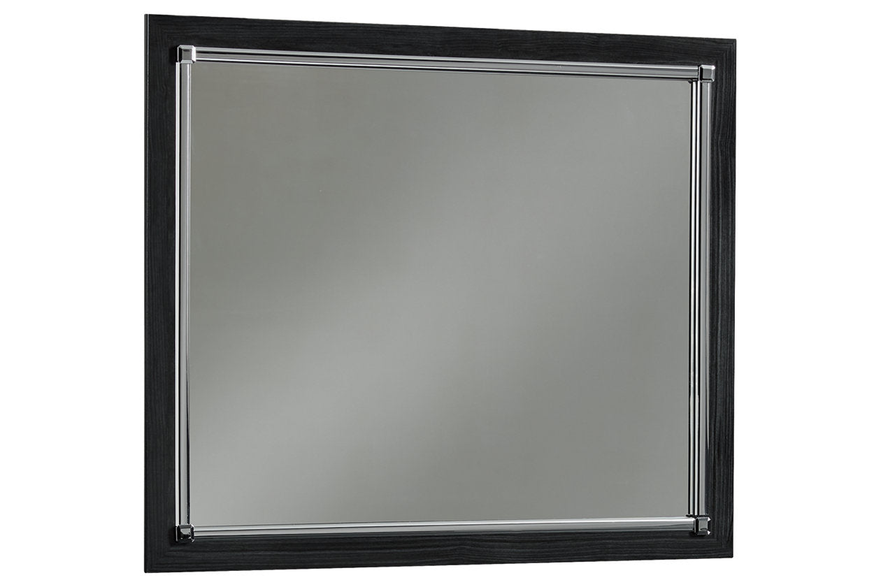 Kaydell Black Bedroom Mirror - Luna Furniture