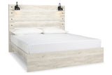 Cambeck Whitewash King Panel Bed -  - Luna Furniture