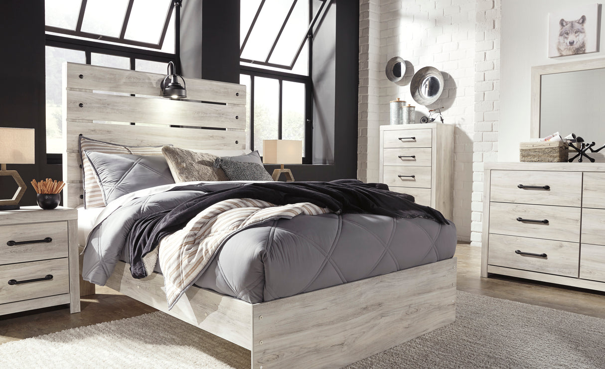 Cambeck Whitewash Youth Panel Bedroom Set - Luna Furniture