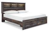 Drystan Multi King Bookcase Bed with 2 Storage Drawers -  Ashley - Luna Furniture