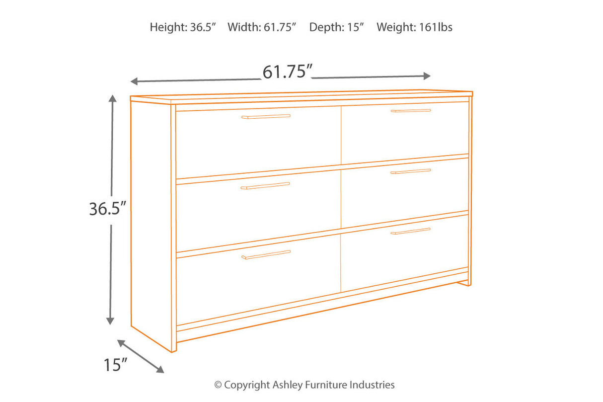 Baystorm Gray Dresser -  - Luna Furniture