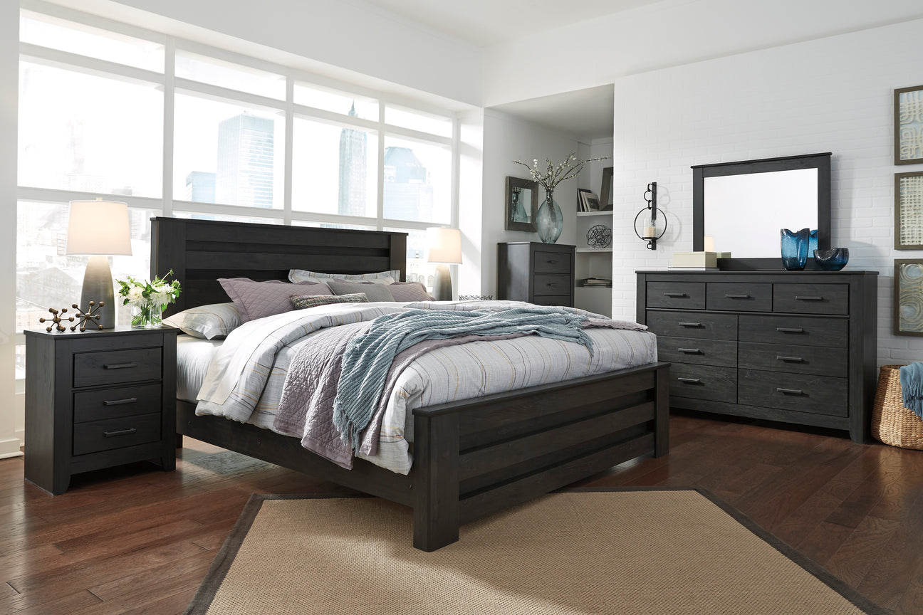 Brinxton Charcoal Panel Bedroom Set from Ashley - Luna Furniture