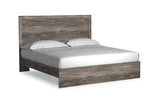 Ralinksi Gray King Panel Bed -  - Luna Furniture