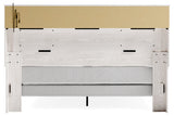 Altyra White King Panel Bookcase Bed -  Ashley - Luna Furniture