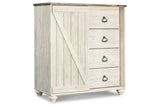 Willowton Whitewash Dressing Chest -  - Luna Furniture