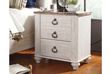 Willowton Two-tone Nightstand -  - Luna Furniture