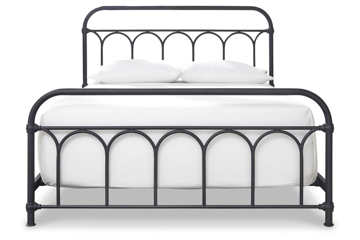 Nashburg Black Queen Metal Bed from Ashley - Luna Furniture