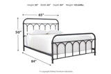 Nashburg Black Queen Metal Bed from Ashley - Luna Furniture