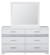 Jallory White Mirror - Luna Furniture