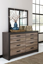 [OVERSTOCK] Harlinton Charcoal Bedroom Mirror - Luna Furniture