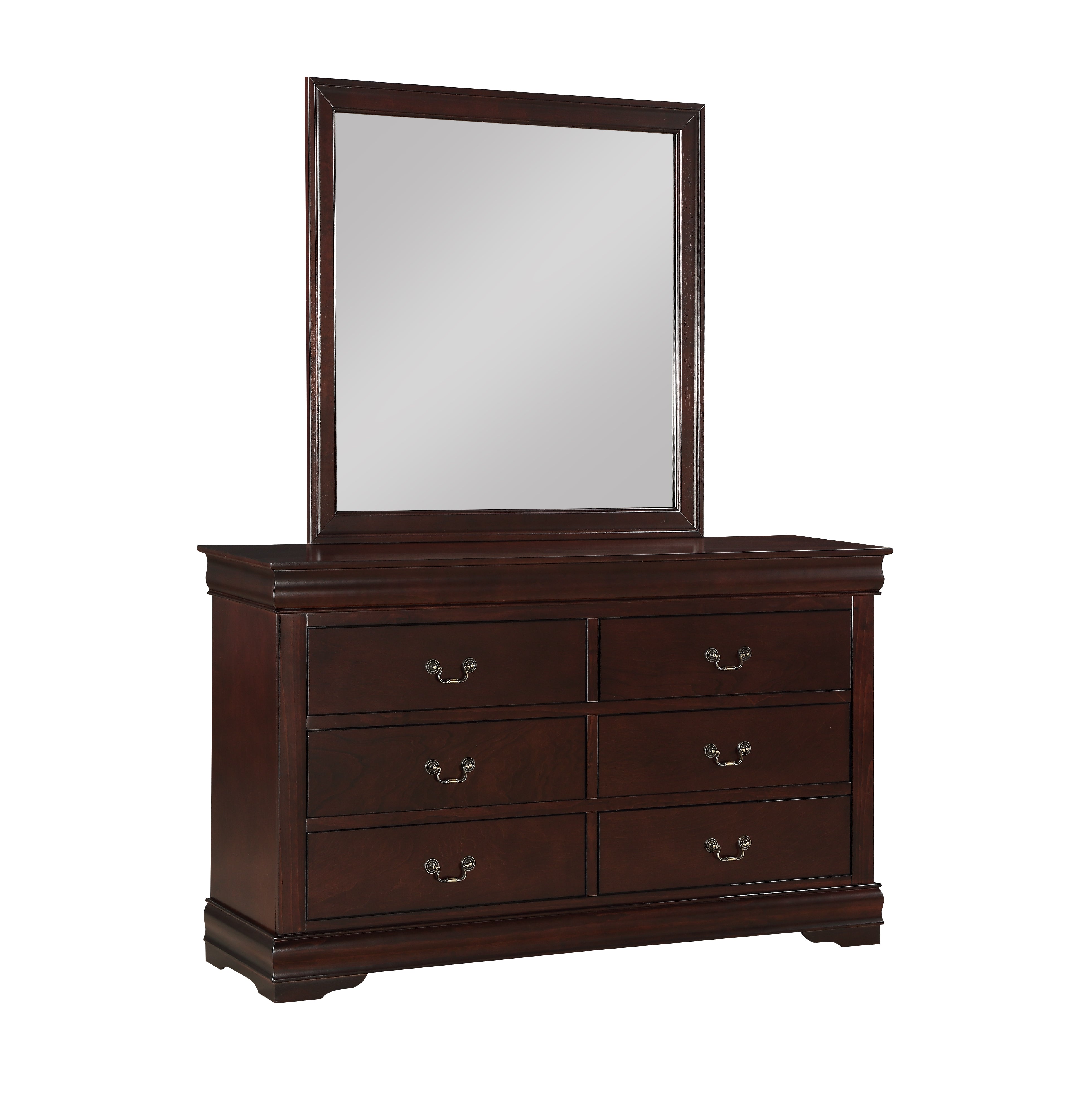 Crown Mark LOUIS PHILIPPE CHERRY 5 DRAWER CHEST