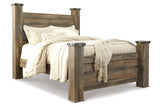 Trinell Brown Queen Poster Bed -  - Luna Furniture