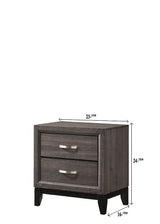 Akerson Gray Nightstand - Luna Furniture