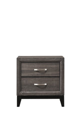 Akerson Gray Nightstand - Luna Furniture