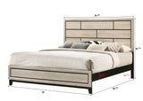 Akerson Driftwood King Panel Bed - Luna Furniture