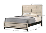 Akerson Driftwood Queen Panel Bed - Luna Furniture