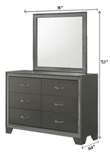 Kaia Gray Panel Bedroom Set -  Crown Mark - Luna Furniture