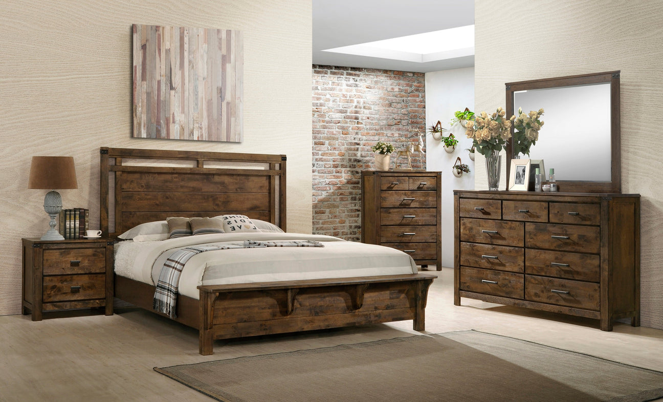 Curtis Brown Panel Bedroom Set from Crown Mark - Luna Furniture