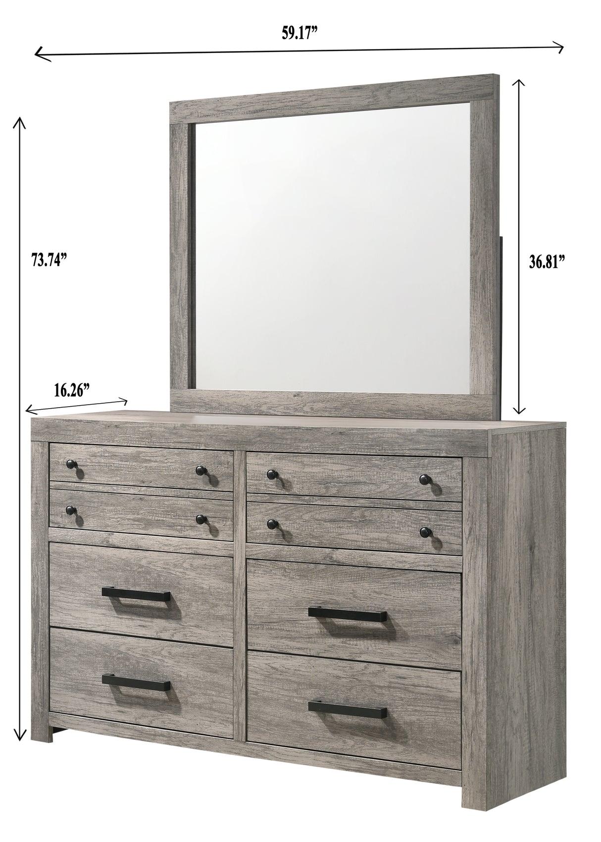 Tundra Gray Dresser