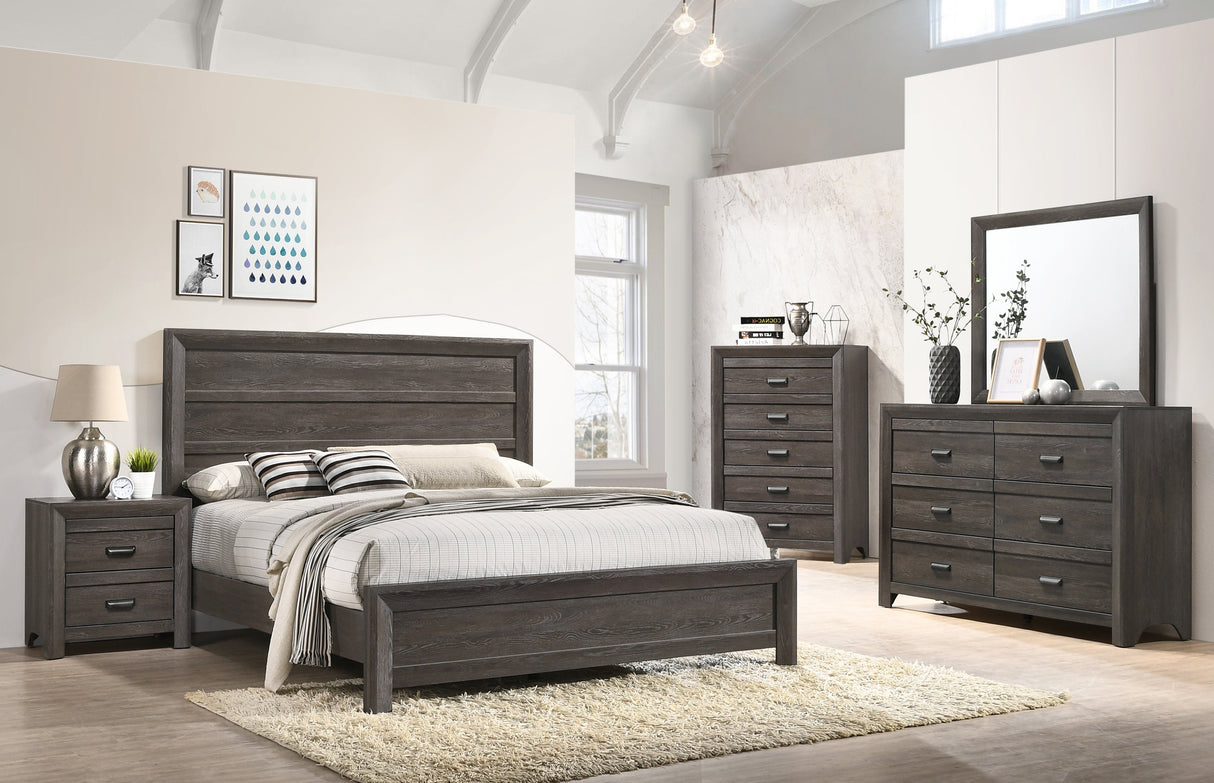 Adelaide Brown Panel Bedroom Set - Luna Furniture