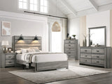 Carter Gray Bedroom Mirror (Mirror Only) -  Crown Mark - Luna Furniture