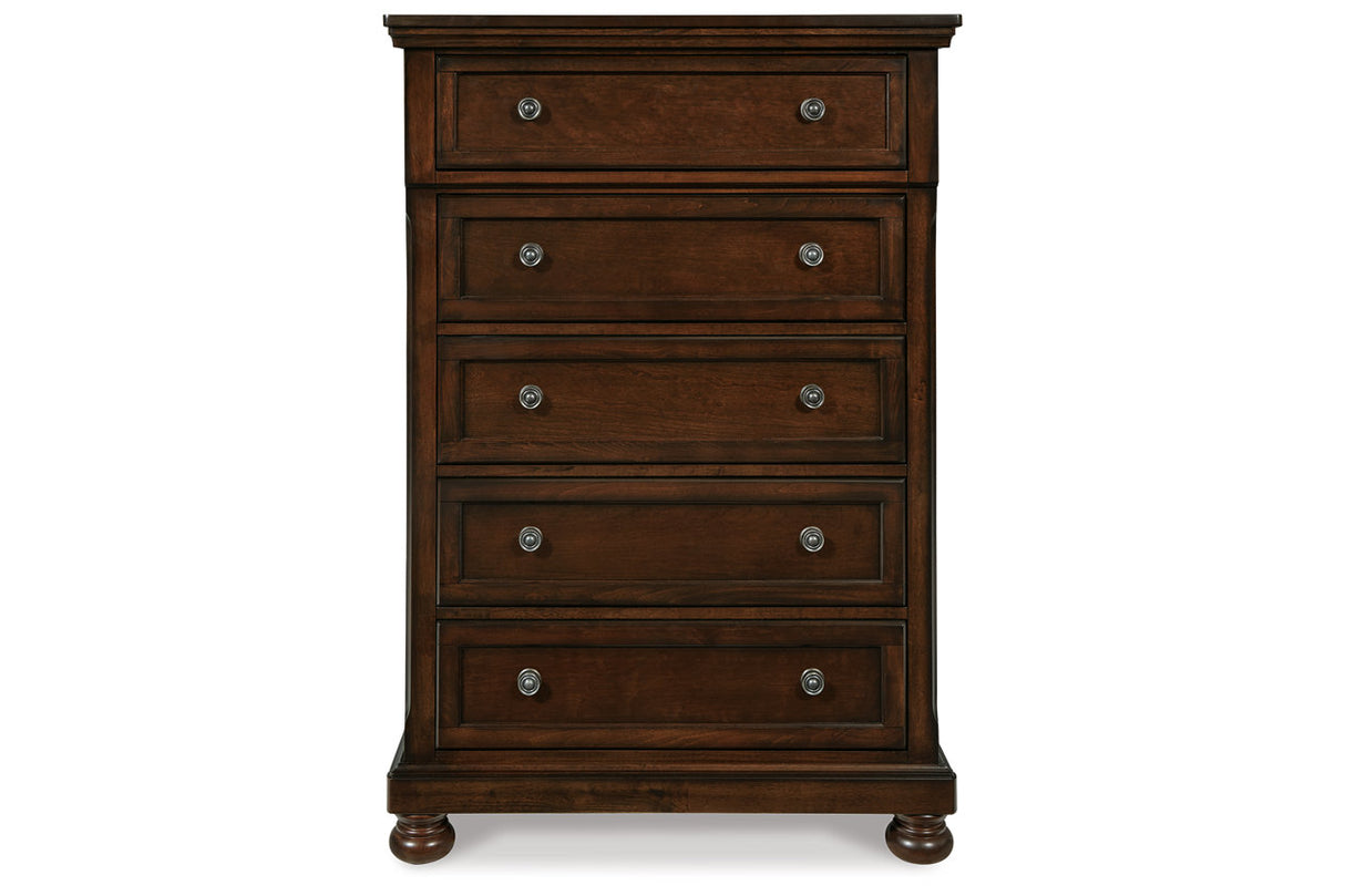 Porter Rustic Brown Chest of Drawers -  Ashley - Luna Furniture