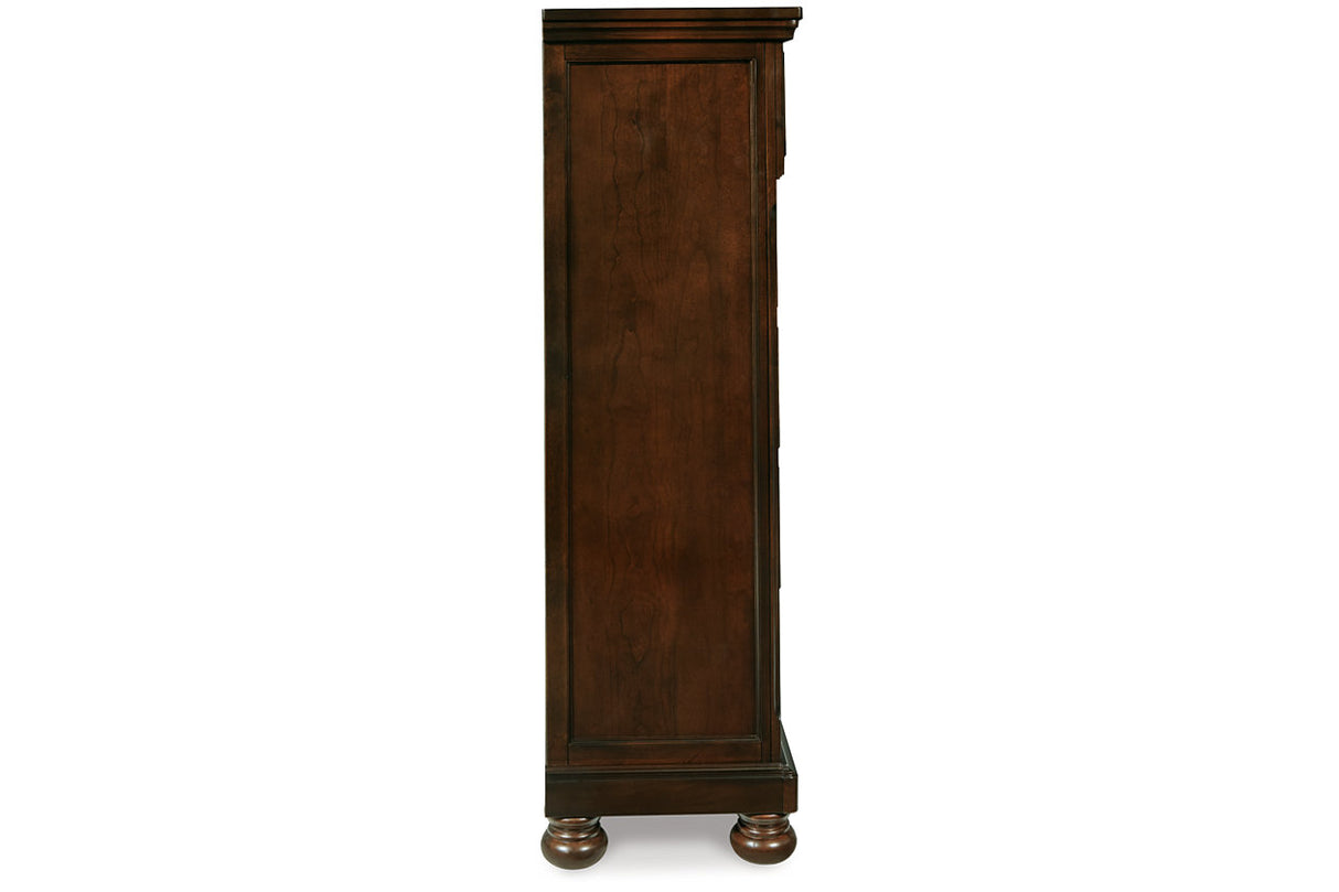 Porter Rustic Brown Chest of Drawers -  Ashley - Luna Furniture