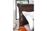 Porter Rustic Brown King Sleigh Bed -  Ashley - Luna Furniture