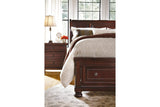 Porter Rustic Brown King Sleigh Bed -  Ashley - Luna Furniture