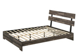 Atticus Brown Queen Platform Bed - Luna Furniture