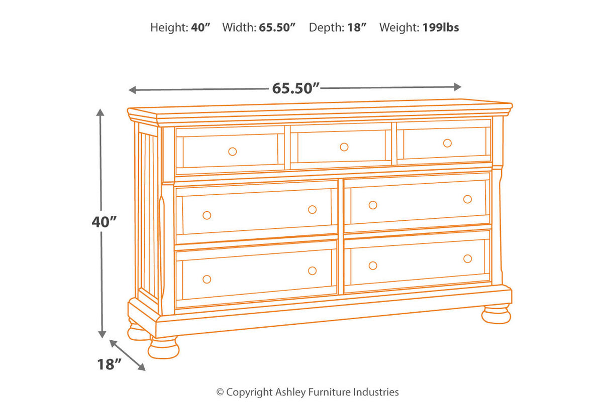 Flynnter Medium Brown Dresser from Ashley - Luna Furniture