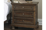 Flynnter Medium Brown Nightstand from Ashley - Luna Furniture