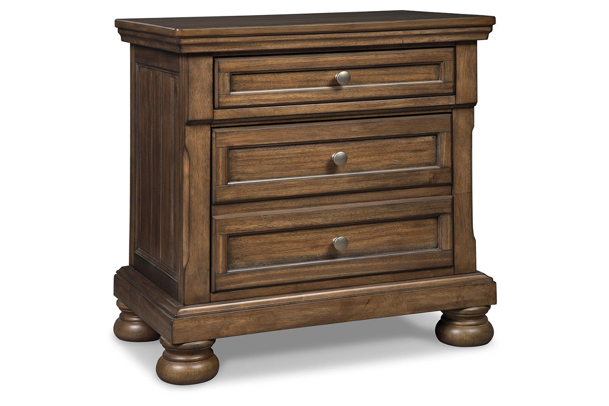 Flynnter Medium Brown Nightstand from Ashley - Luna Furniture