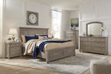 Lettner Light Gray Storage Platform Bedroom Set - Luna Furniture