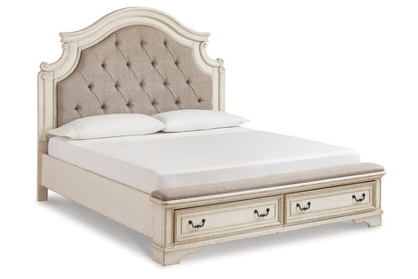 Realyn Two-tone King Upholstered Bed -  Ashley - Luna Furniture
