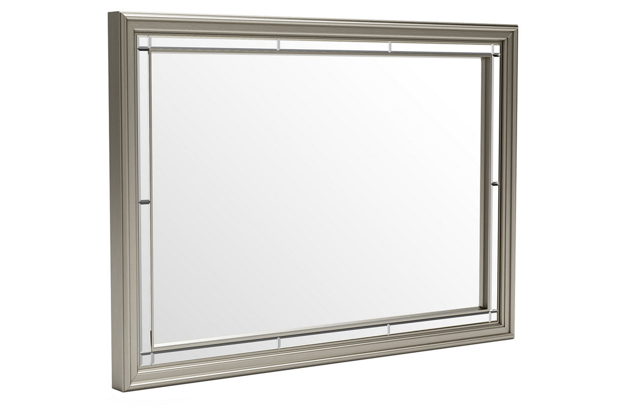 Chevanna Platinum Bedroom Mirror - Luna Furniture