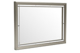 Chevanna Platinum Bedroom Mirror - Luna Furniture