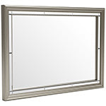 Chevanna Platinum Bedroom Mirror - Luna Furniture