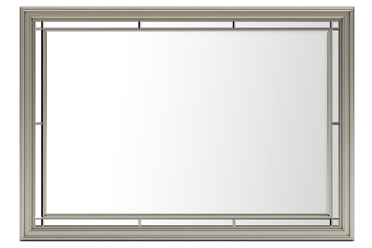 Chevanna Platinum Bedroom Mirror - Luna Furniture