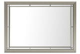 Chevanna Platinum Bedroom Mirror - Luna Furniture