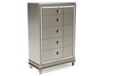 Chevanna Platinum Chest of Drawers -  - Luna Furniture