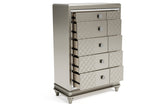 Chevanna Platinum Chest of Drawers -  - Luna Furniture