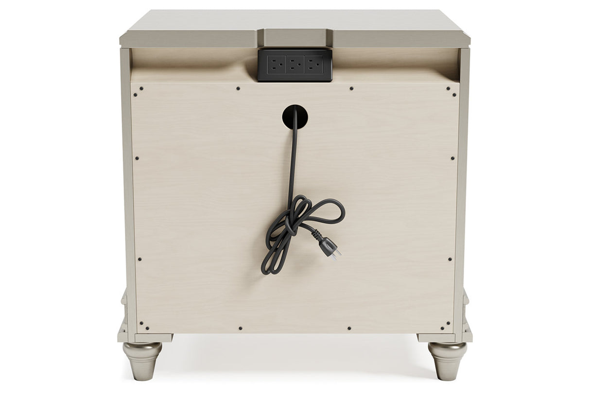 Chevanna Platinum Nightstand -  - Luna Furniture