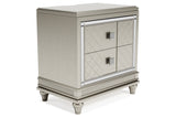 Chevanna Platinum Nightstand -  - Luna Furniture