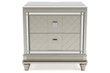 Chevanna Platinum Nightstand -  - Luna Furniture