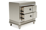 Chevanna Platinum Nightstand -  - Luna Furniture