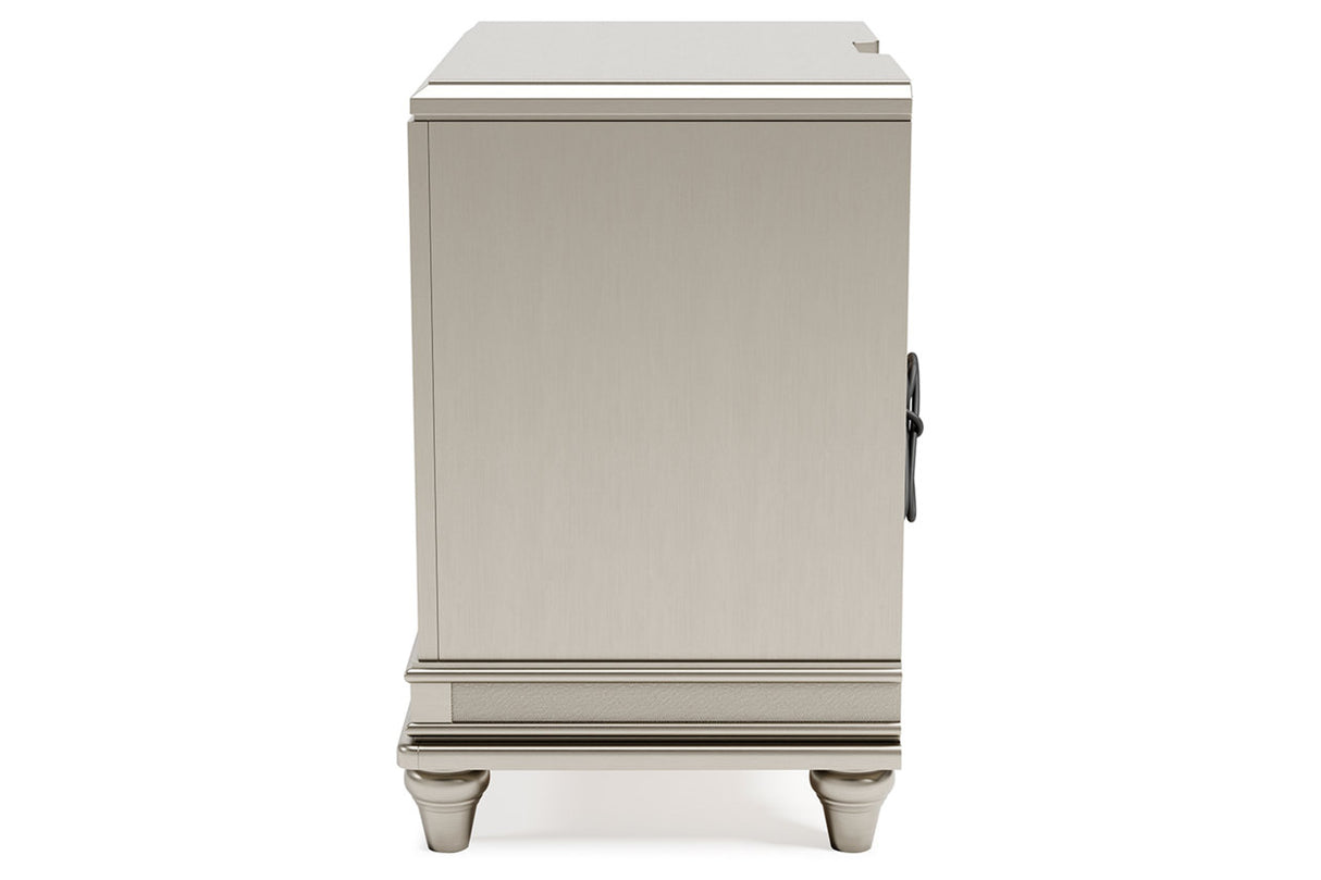 Chevanna Platinum Nightstand -  - Luna Furniture