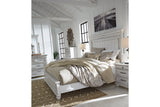 Kanwyn Whitewash King Panel Bed -  Ashley - Luna Furniture