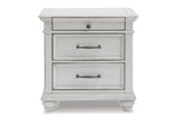 Kanwyn Whitewash Nightstand -  - Luna Furniture