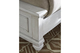 Kanwyn Whitewash King Panel Bed -  Ashley - Luna Furniture